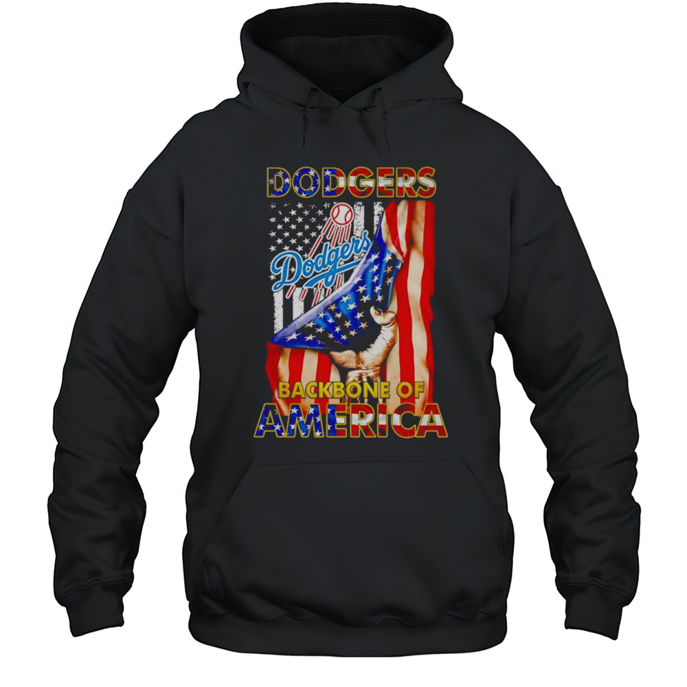 Dodgers Backbone Of America Shirt Unisex Hoodie