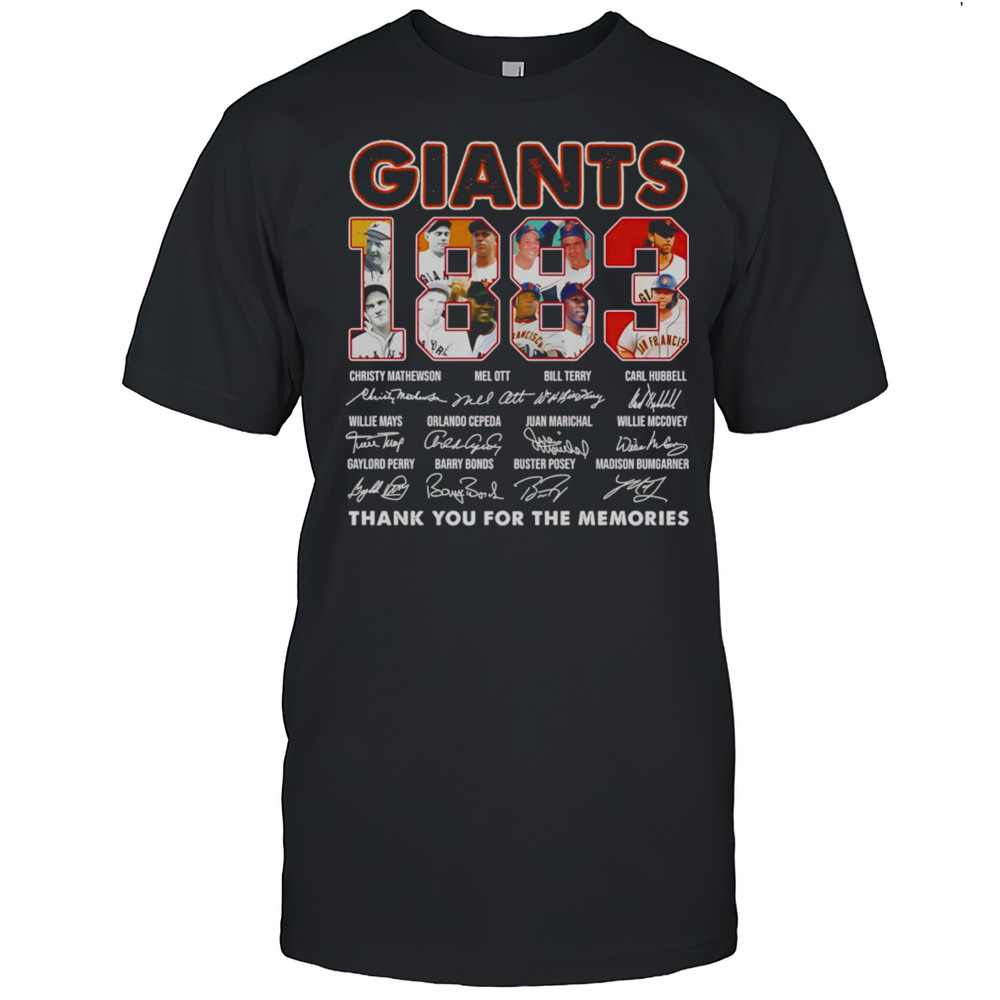 Giants 1883 Thank You For The Memories Shirt