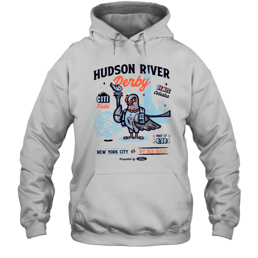 Hudson River Derby NYC Football Match T Shirt Unisex Hoodie