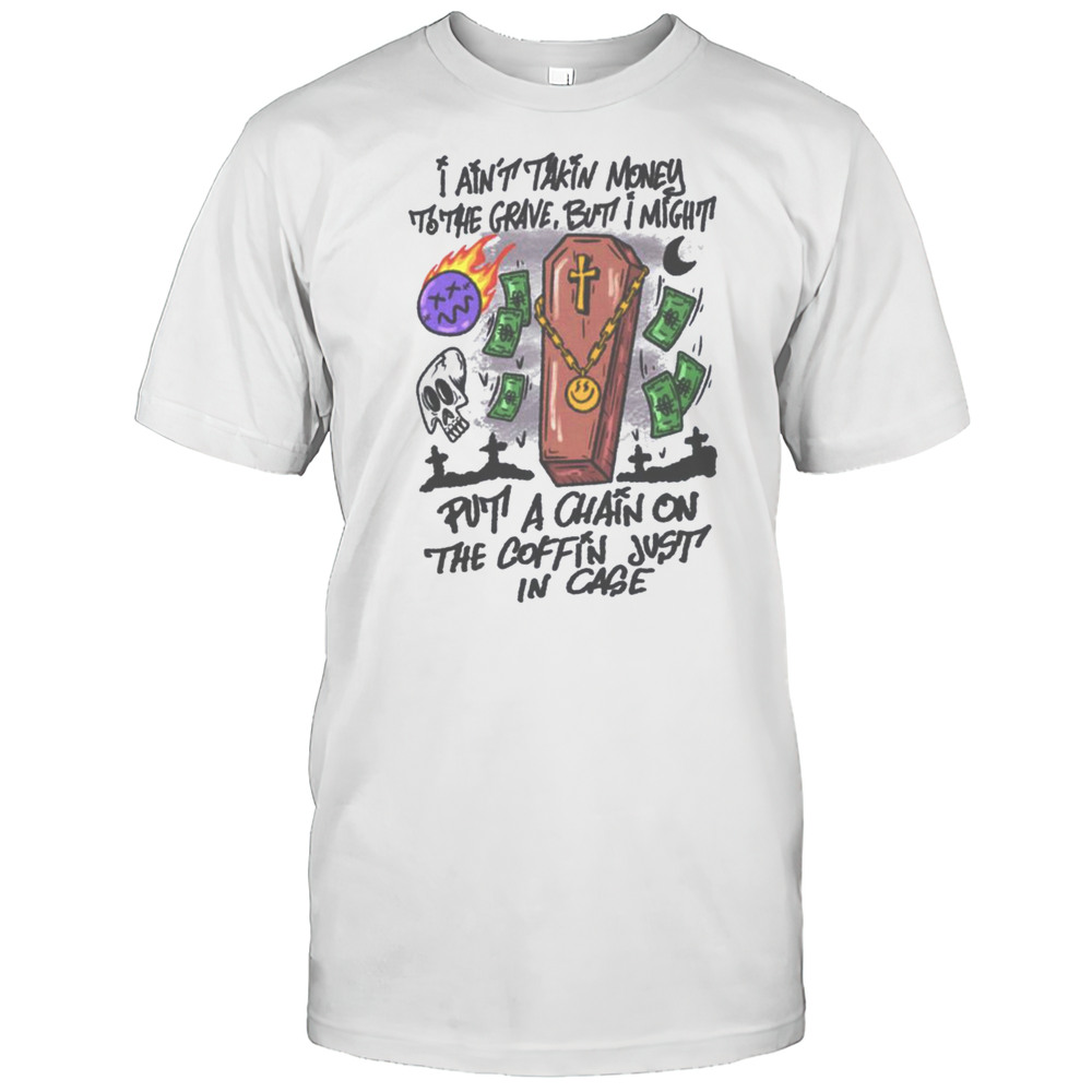 Humorous Money Coffin Chain T Shirt