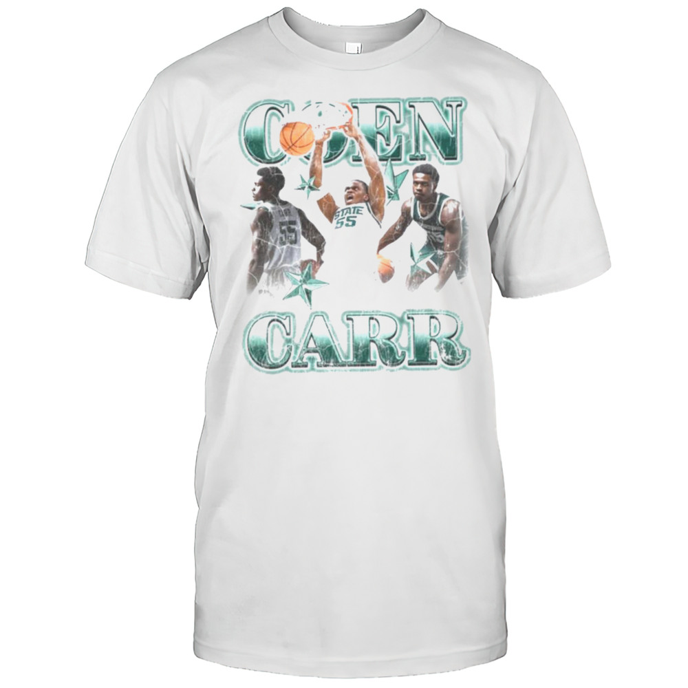 Michigan State Spartans CON CARR 55 STATE Basketball T Shirt