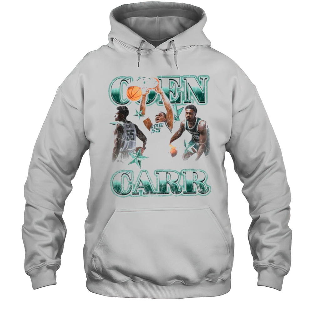Michigan State Spartans CON CARR 55 STATE Basketball T Shirt Unisex Hoodie