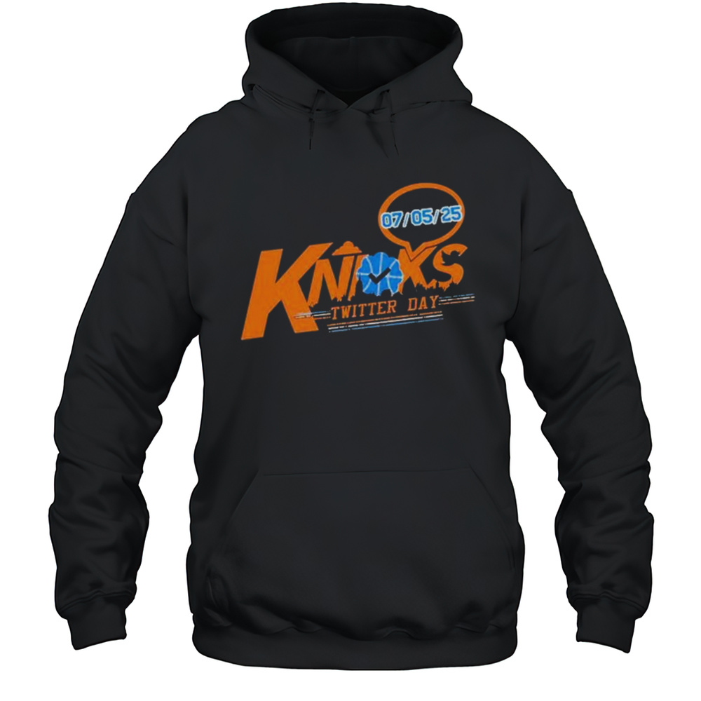 New York Knicks Basketball  Knicks Twitter Day May 7 2025 T-shirt Unisex Hoodie