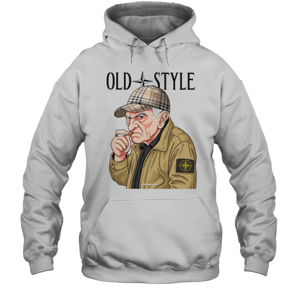 Old Style Man With Cap Graphic T Shirt Unisex Hoodie