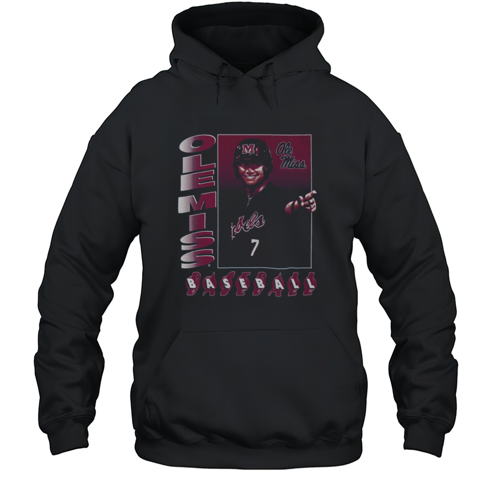 Ole Miss Rebels Baseball NIL T Shirt Unisex Hoodie