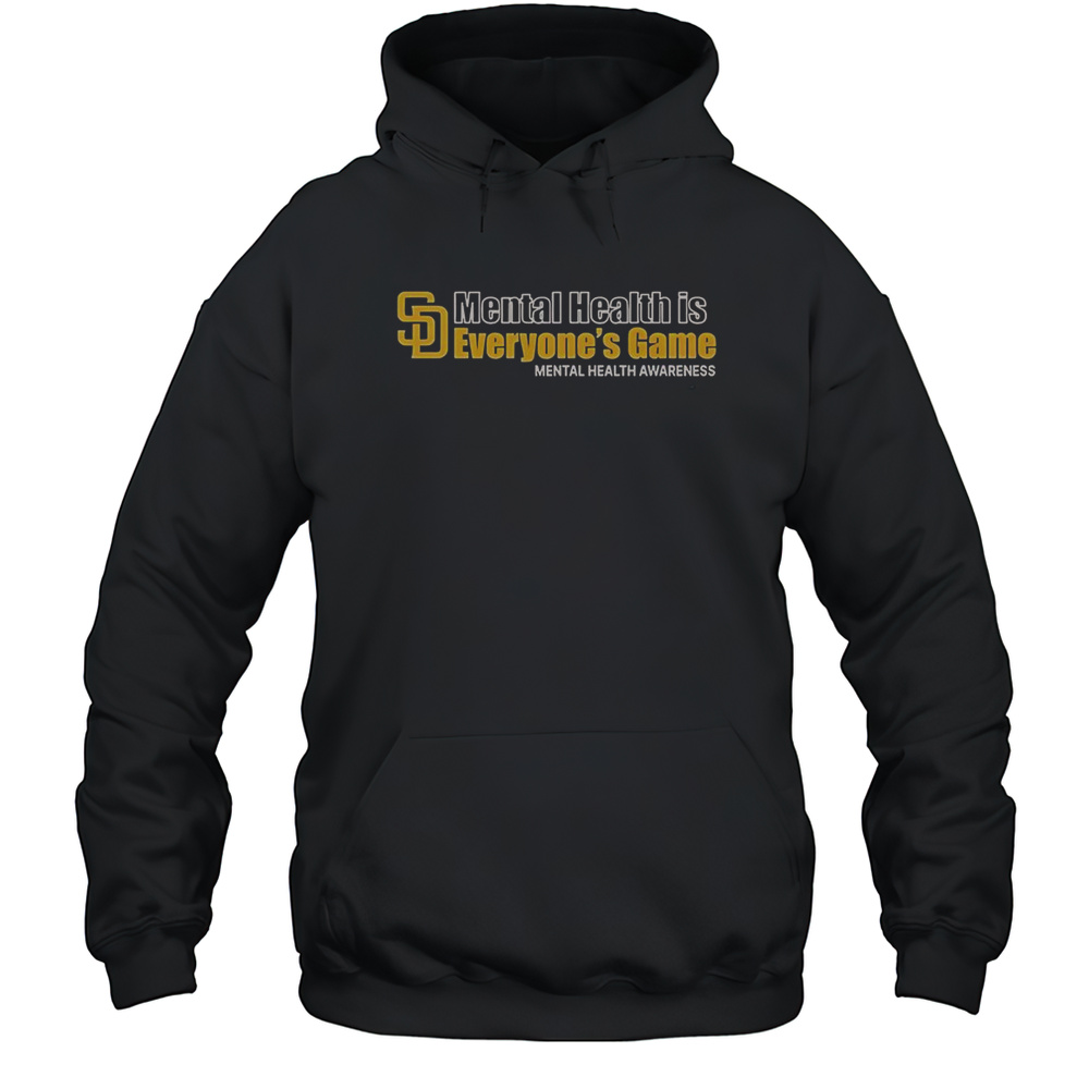 Padres Mental Health Is Everyones Game 2025 T-Shirt Unisex Hoodie