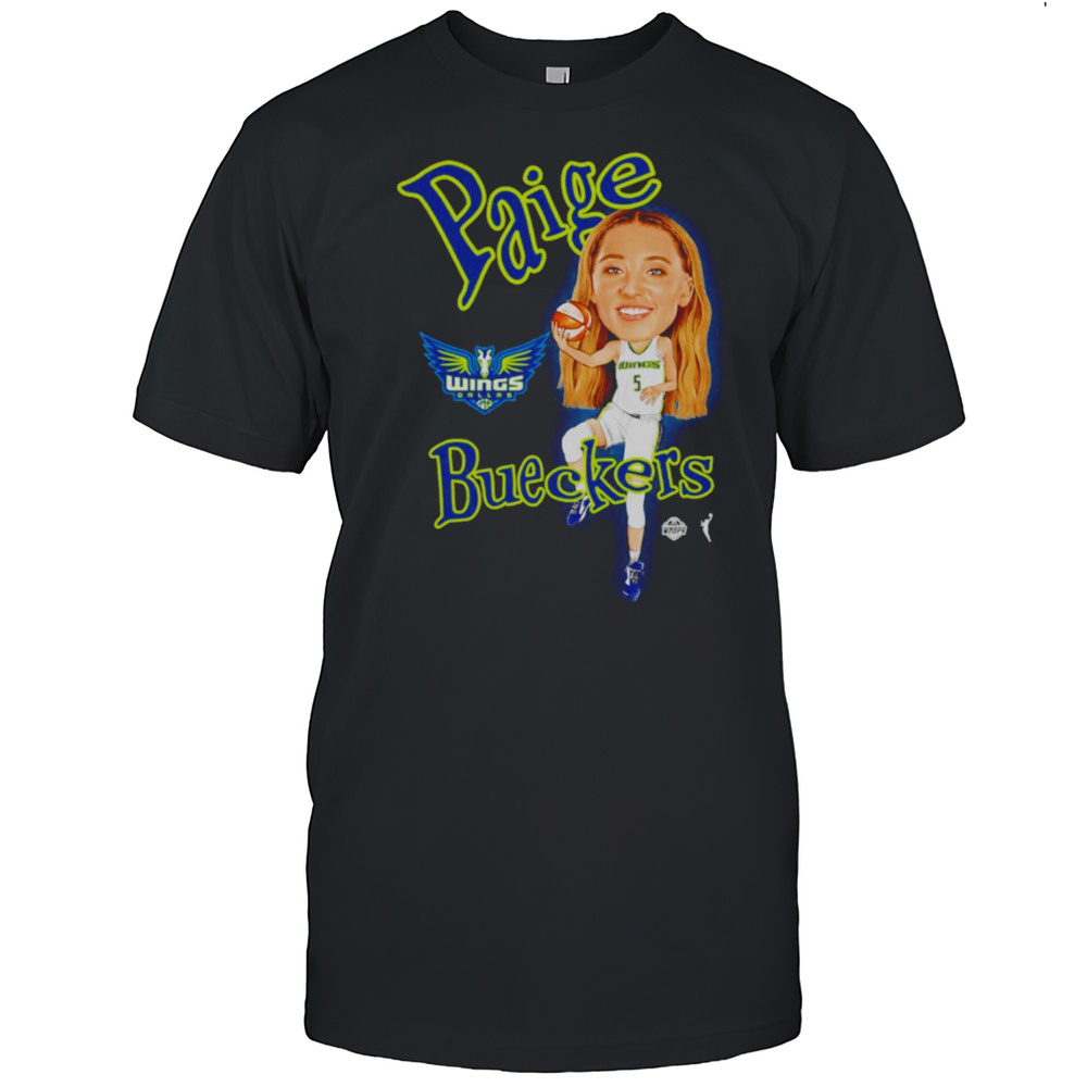 Paige Bueckers 2025 WNBA Draft Dallas Wings Cartoon Shirt