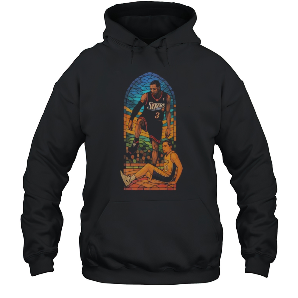 Stained Glass Allen Iverson Shirt Unisex Hoodie