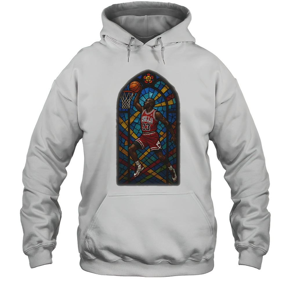 Stained Glass Michael Jordan Shirt Unisex Hoodie