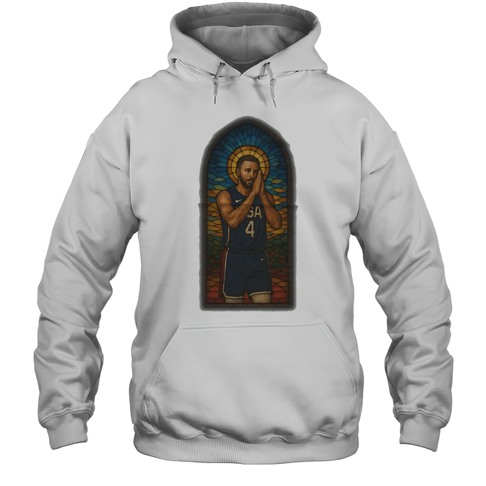 Stained Glass Stephen Curry Shirt Unisex Hoodie
