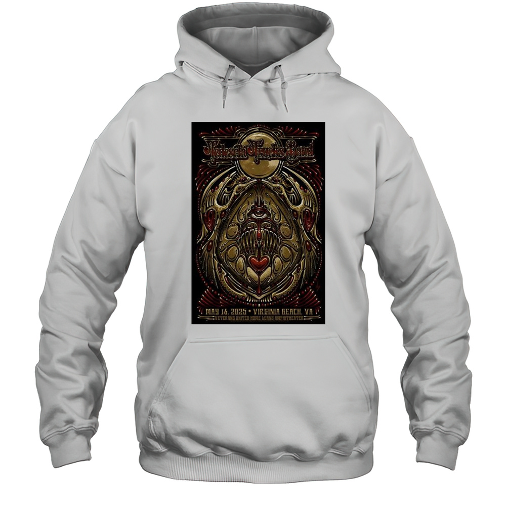Tedeschi Trucks Band Veterans United Home Loans Amphitheater Virginia Beach VA May 16 2025 Concert T-shirt Unisex Hoodie