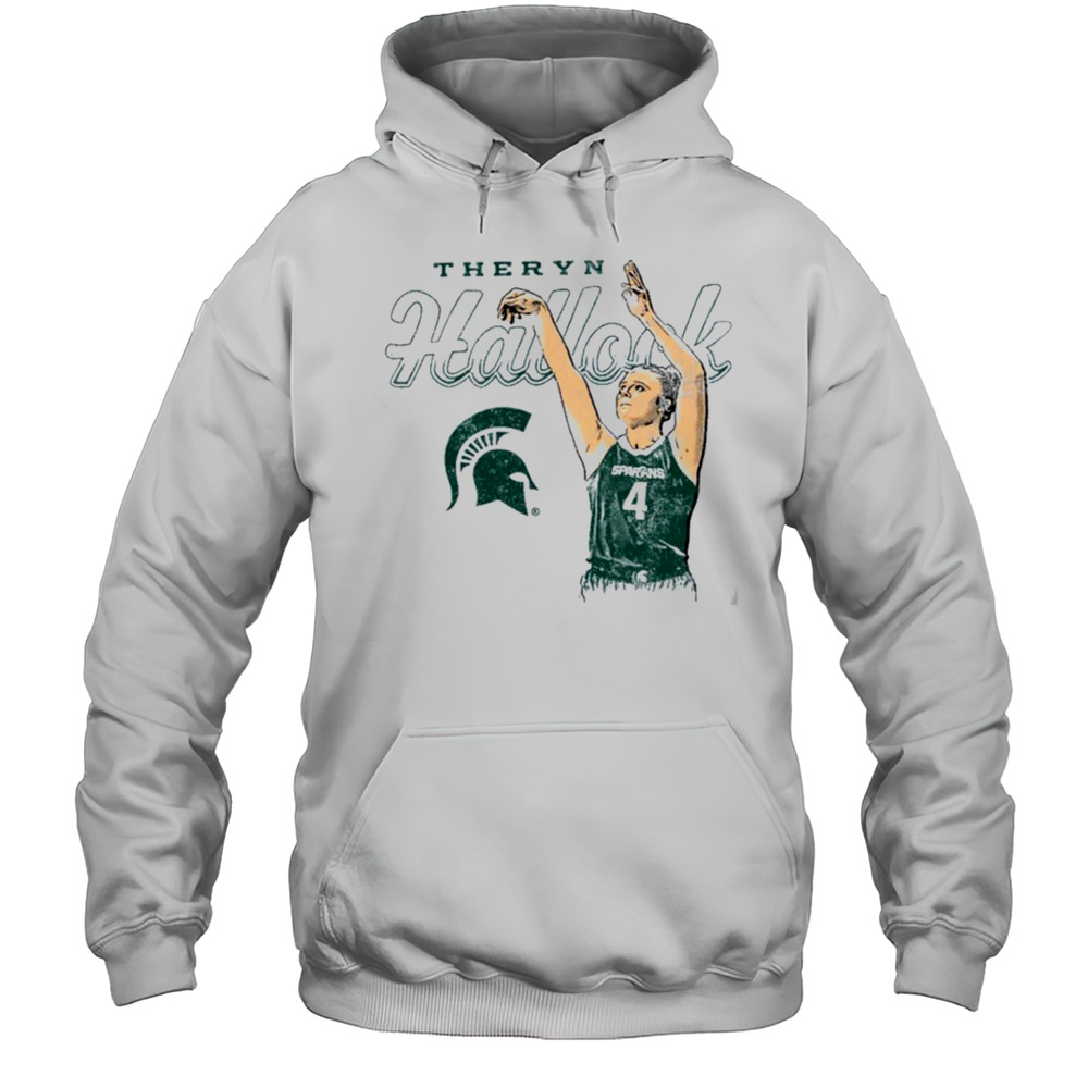 Theryn Hallock Michigan State Spartans Basketball T Shirt Unisex Hoodie