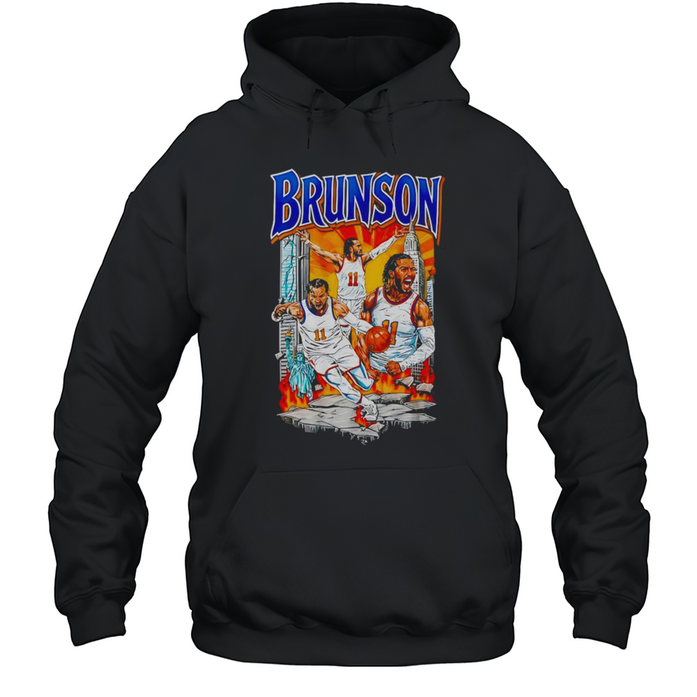 Brunson New York Knicks Captain Basketball Graphic Shirt Unisex Hoodie