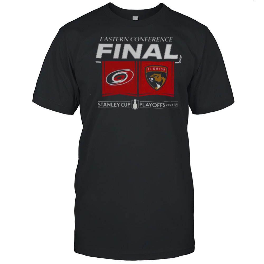Carolina Hurricanes Vs Florida Panthers Matchup 2025 Eastern Conference Finals NHL Stanley Cup Playoffs 2025 T Shirt
