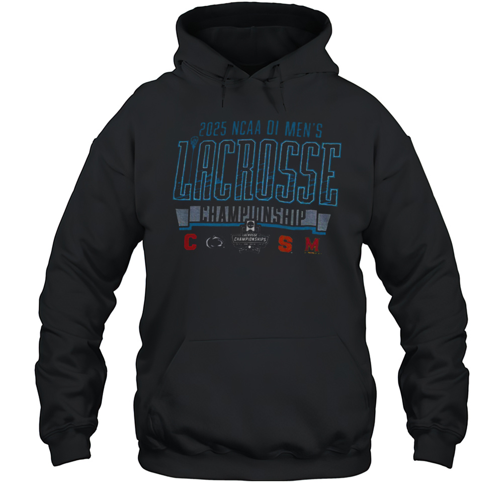 Division I Mens Lacrosse Championship Four Team NCAA 2025 Shirt Unisex Hoodie
