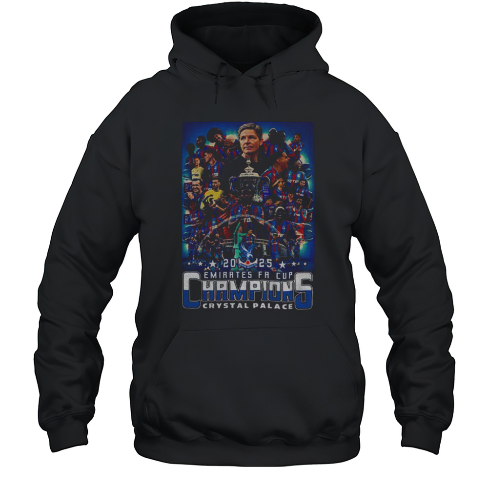 FA Cup Winners Crystal Palace Football Club Players 2025 Shirt Unisex Hoodie