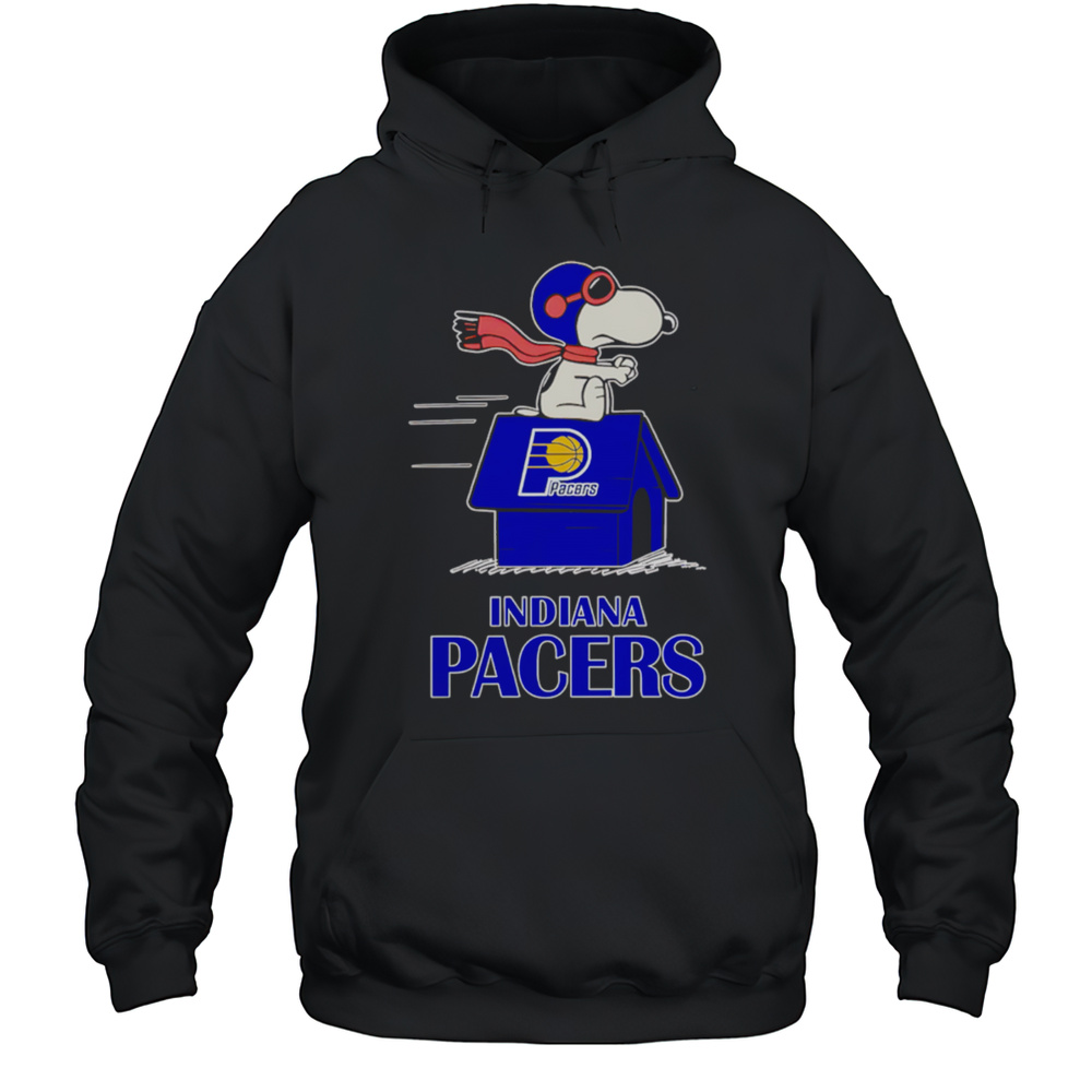 Indiana Pacers Nba Basketball Snoopy House 2025 Shirt Unisex Hoodie