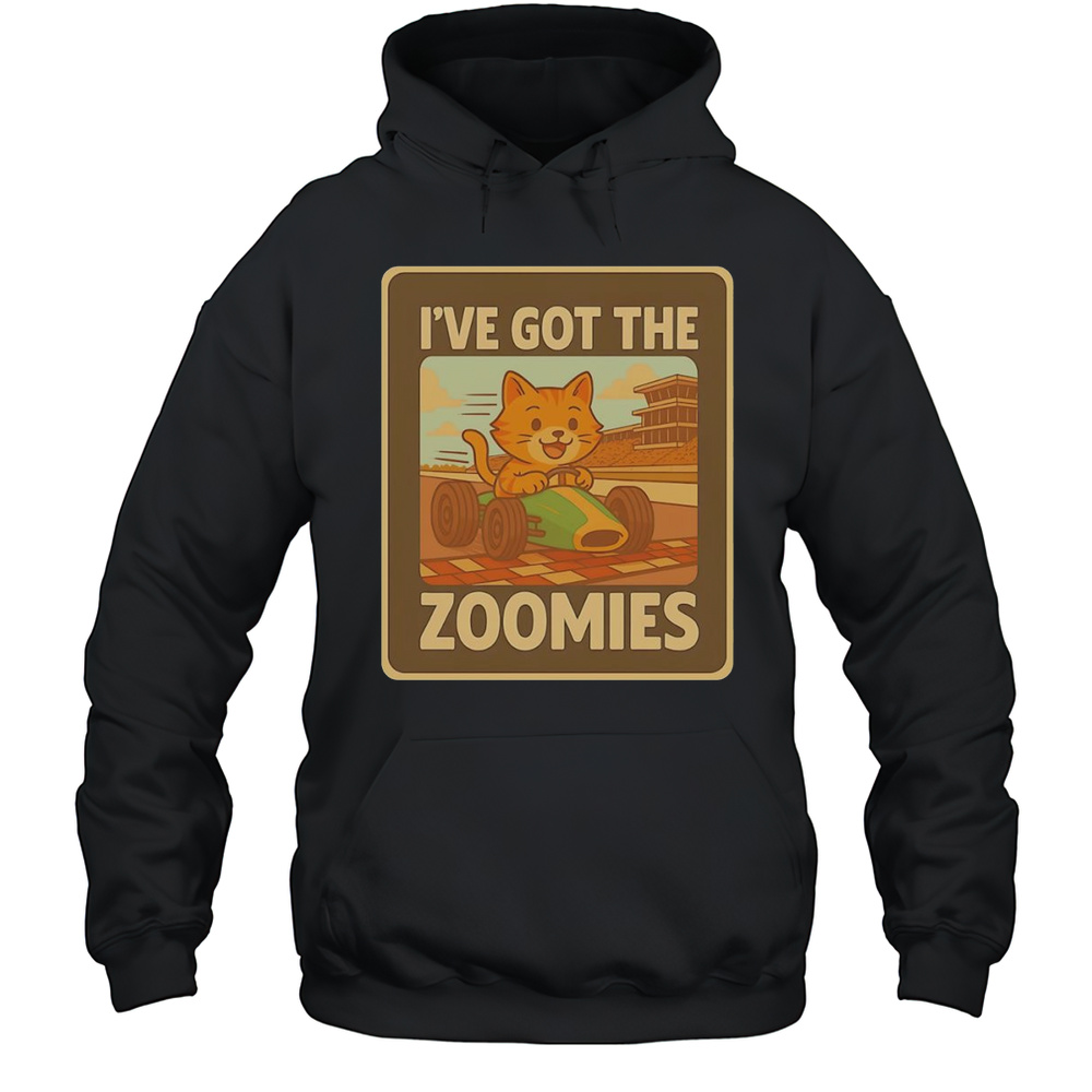 Ive Got The Zoomies Racing Cat Shirt Unisex Hoodie