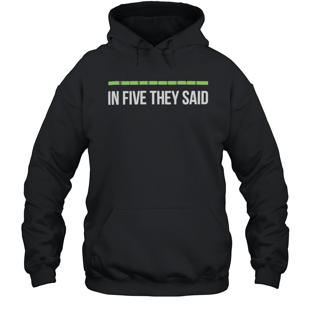 Minnesota Timberwolves In Five They Said NBA Playoff 2025 Shirt Unisex Hoodie