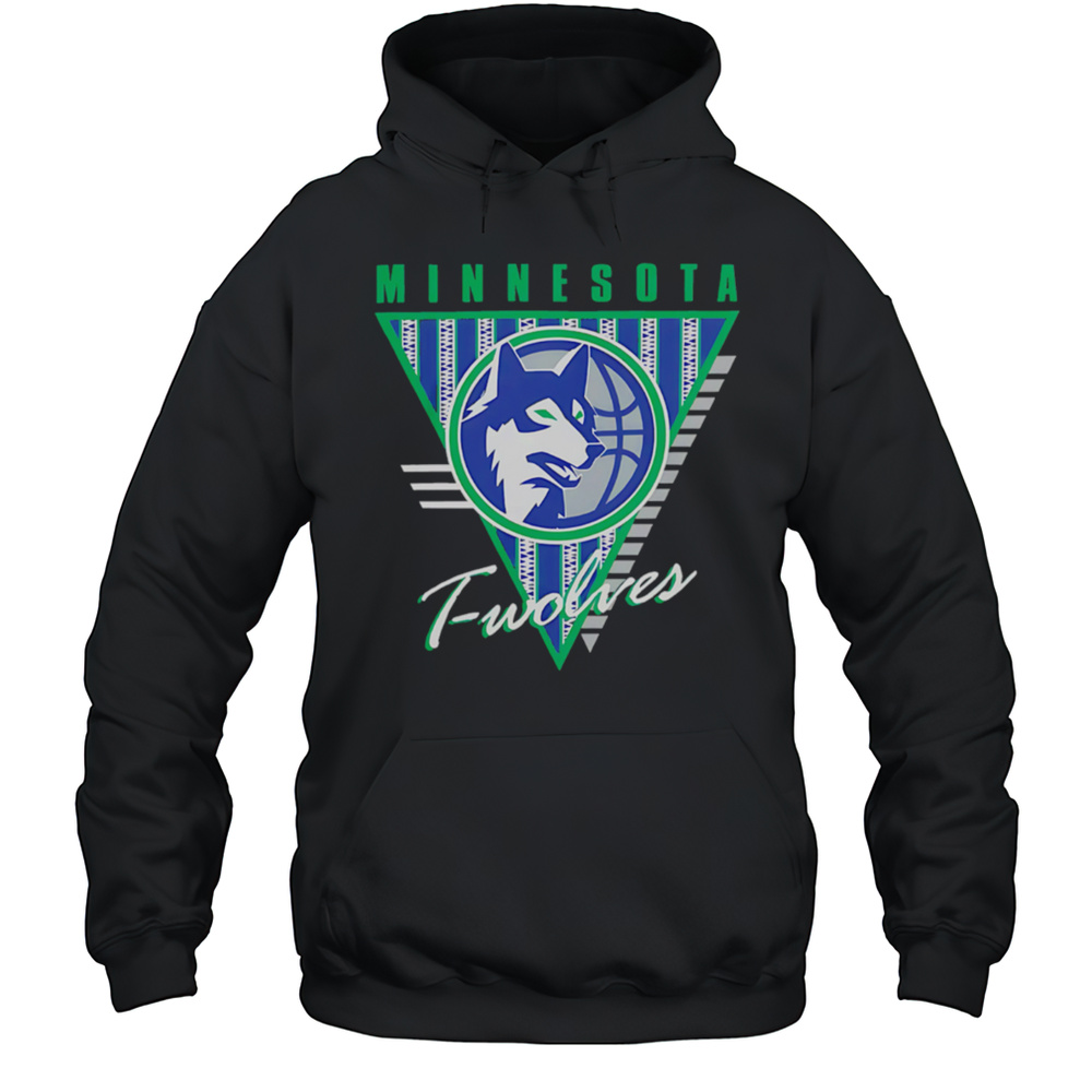 Minnesota Timberwolves Mitchell  Ness Worldwide Collection Tri-Logo Shirt Unisex Hoodie