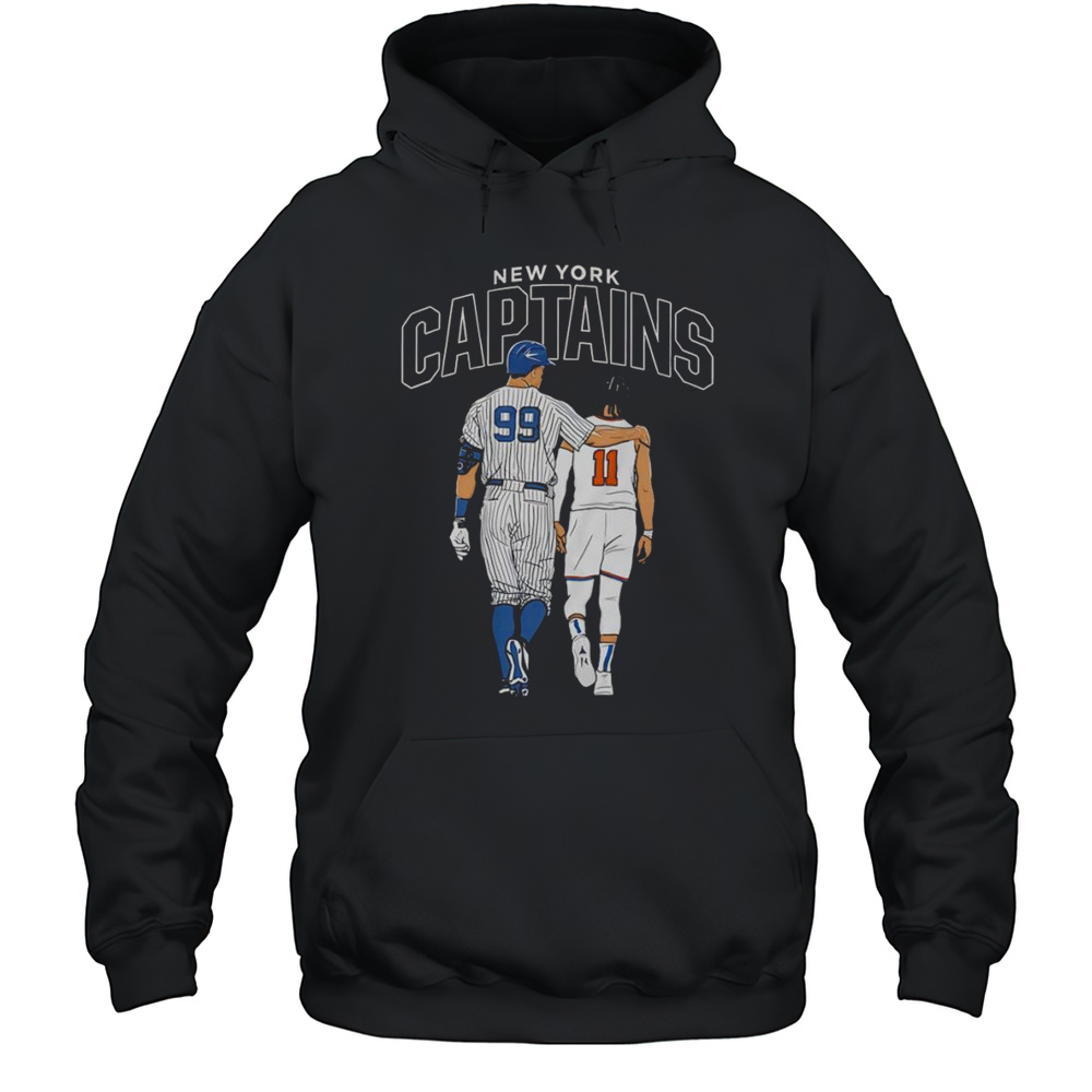 New York Captains Aaron Judge And Jalen Brunson Shirt Unisex Hoodie