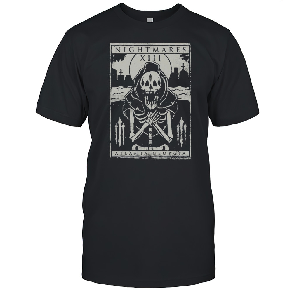 Nightmares Atlanta Georgia Skeleton T-shirt