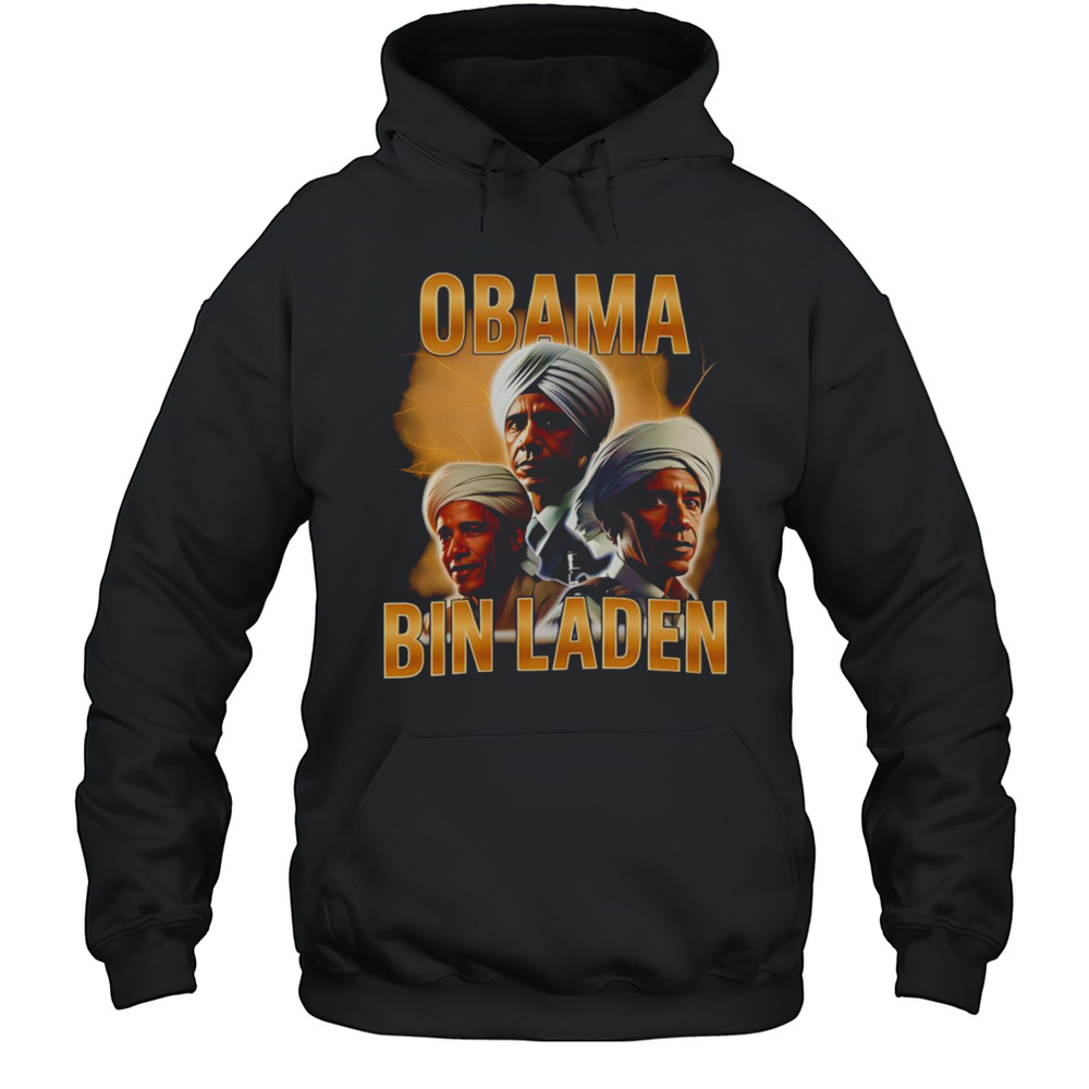Obama Bin Laden Funny Retro Shirt Unisex Hoodie
