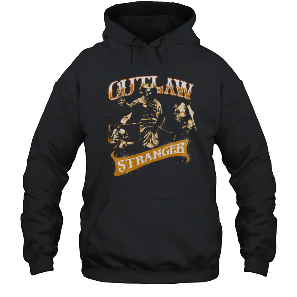 Outlaw Stranger Skeleton Horse Retro Shirt Unisex Hoodie