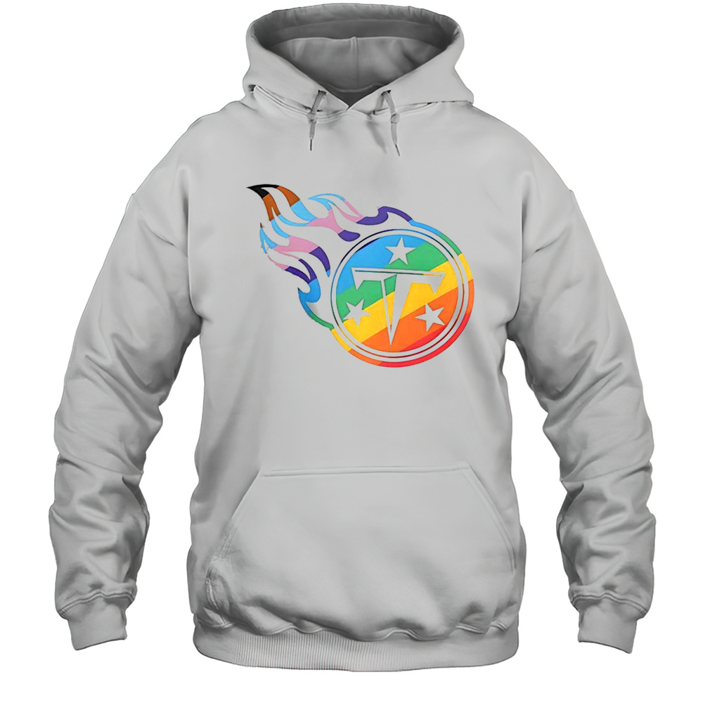 Tennessee Titans Logo Pride T-Shirt Unisex Hoodie