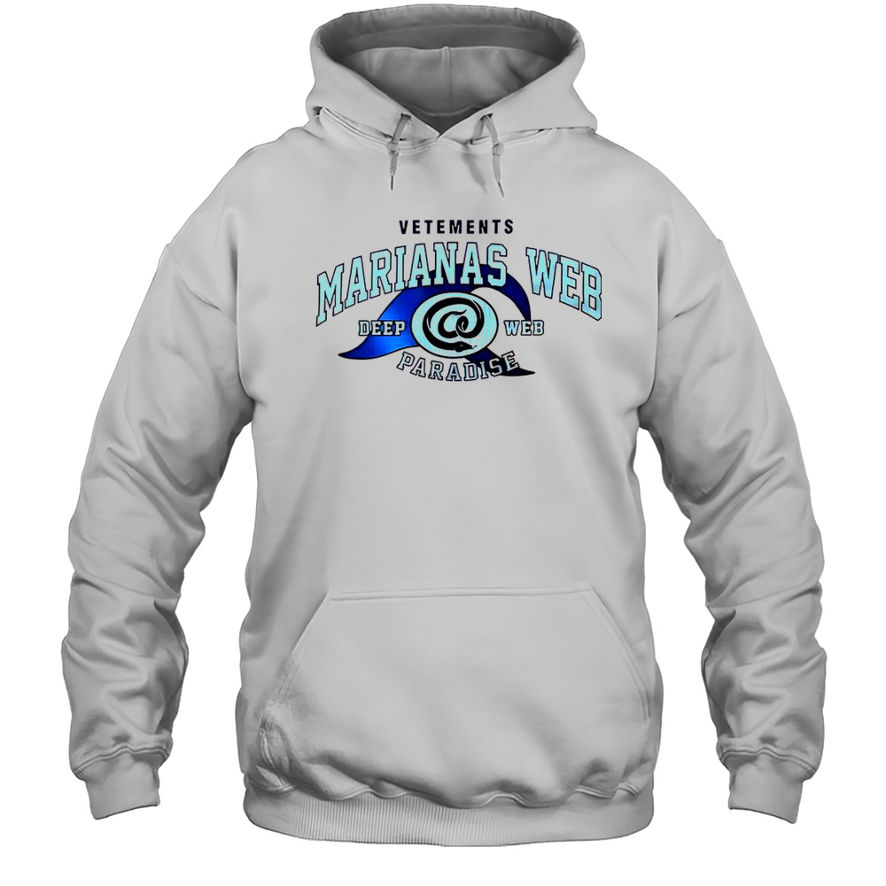 Vetements Marianas Web Deep Web Paradise T-Shirt Unisex Hoodie