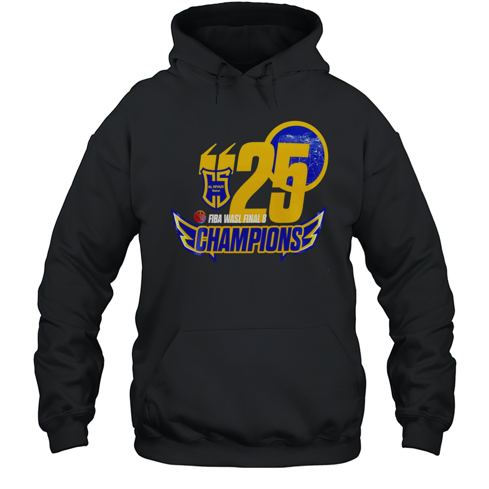 2025 Al Riyadi Fiba Wasl Final 8 Champions Shirt Unisex Hoodie