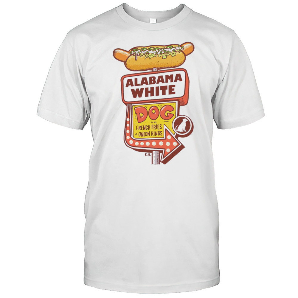Alabama White Dog Plush French Fries Or Onion Rings Shirt