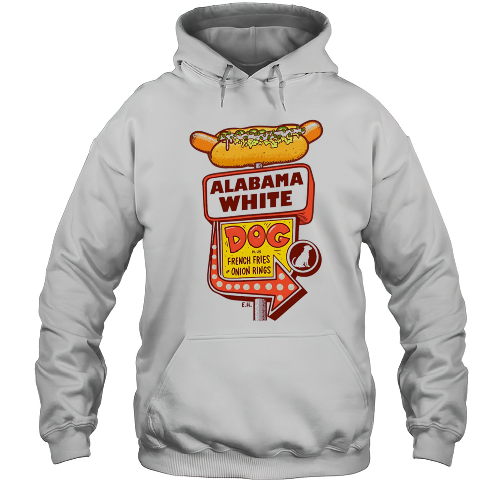 Alabama White Dog Plush French Fries Or Onion Rings Shirt Unisex Hoodie
