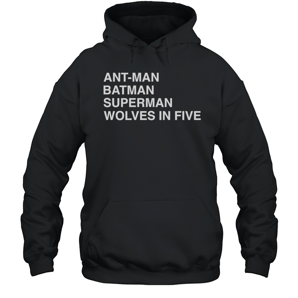 Ant-Man Batman Superman Wolves In Five Shirt Unisex Hoodie