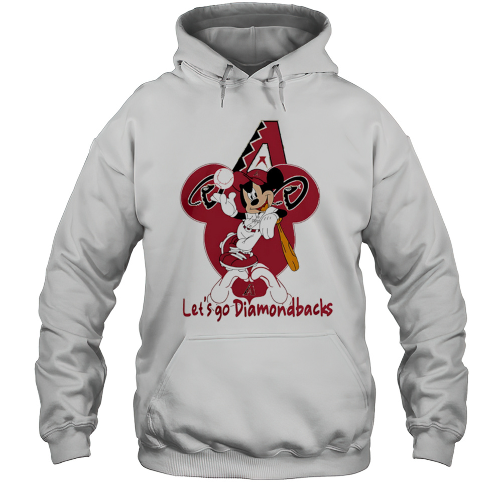 Arizona Diamondbacks Mickey Mouse Love Lets Go Diamondbacks Shirt Unisex Hoodie