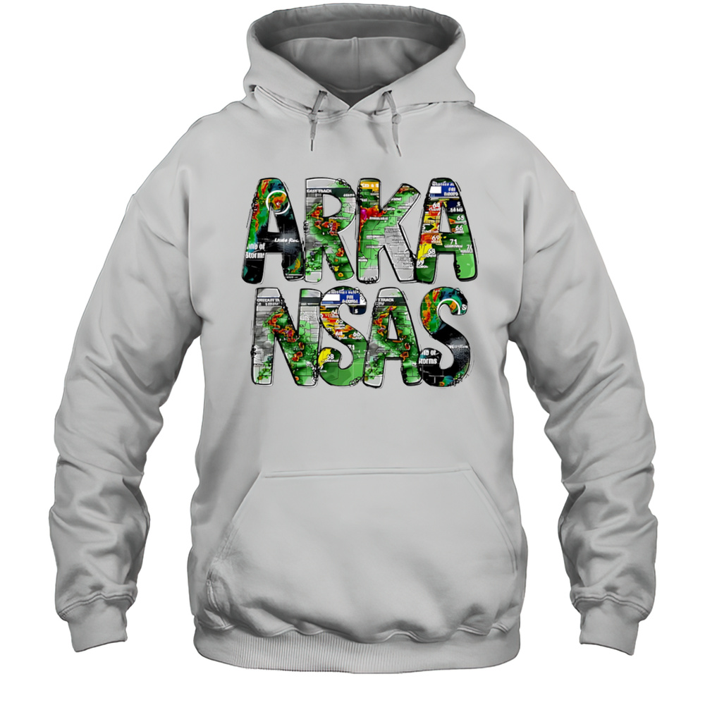 Arkansas Big Letter Shirt Unisex Hoodie