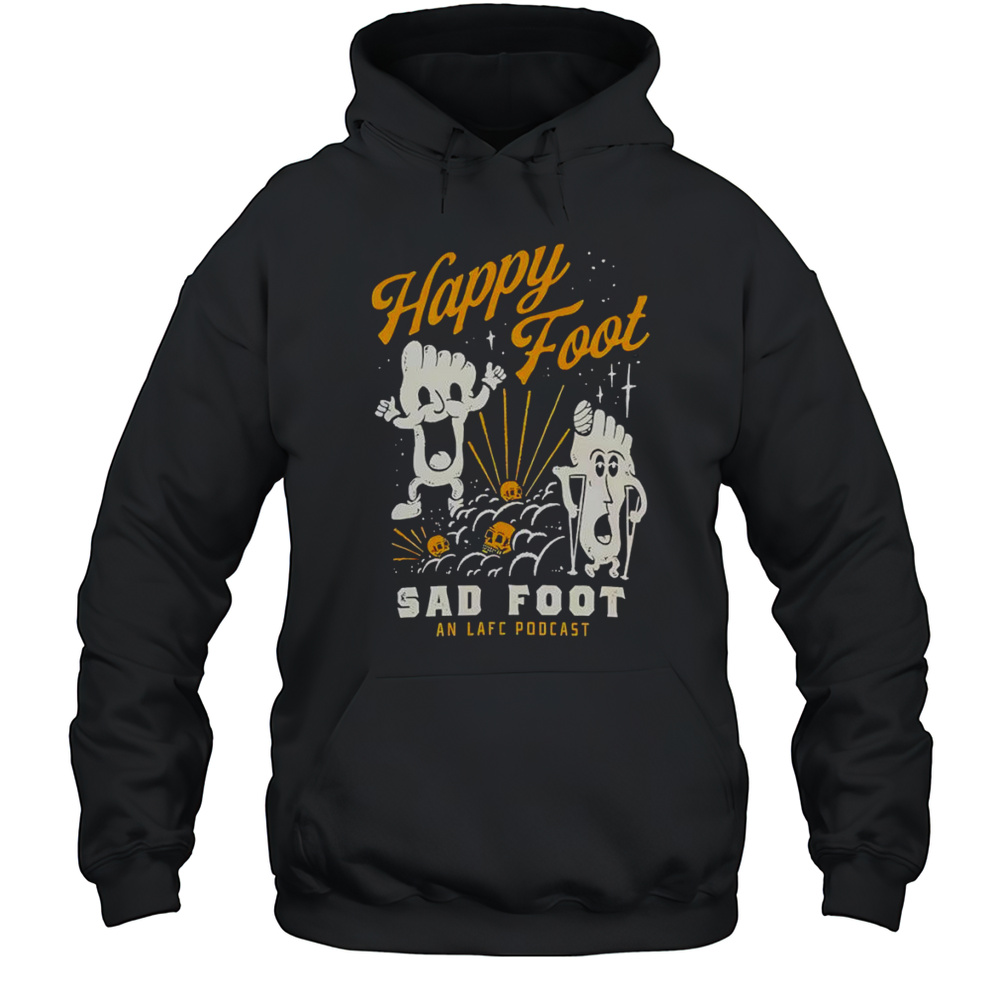 Biker Hand Drawn Happy Foot Sad Foot Shirt Unisex Hoodie