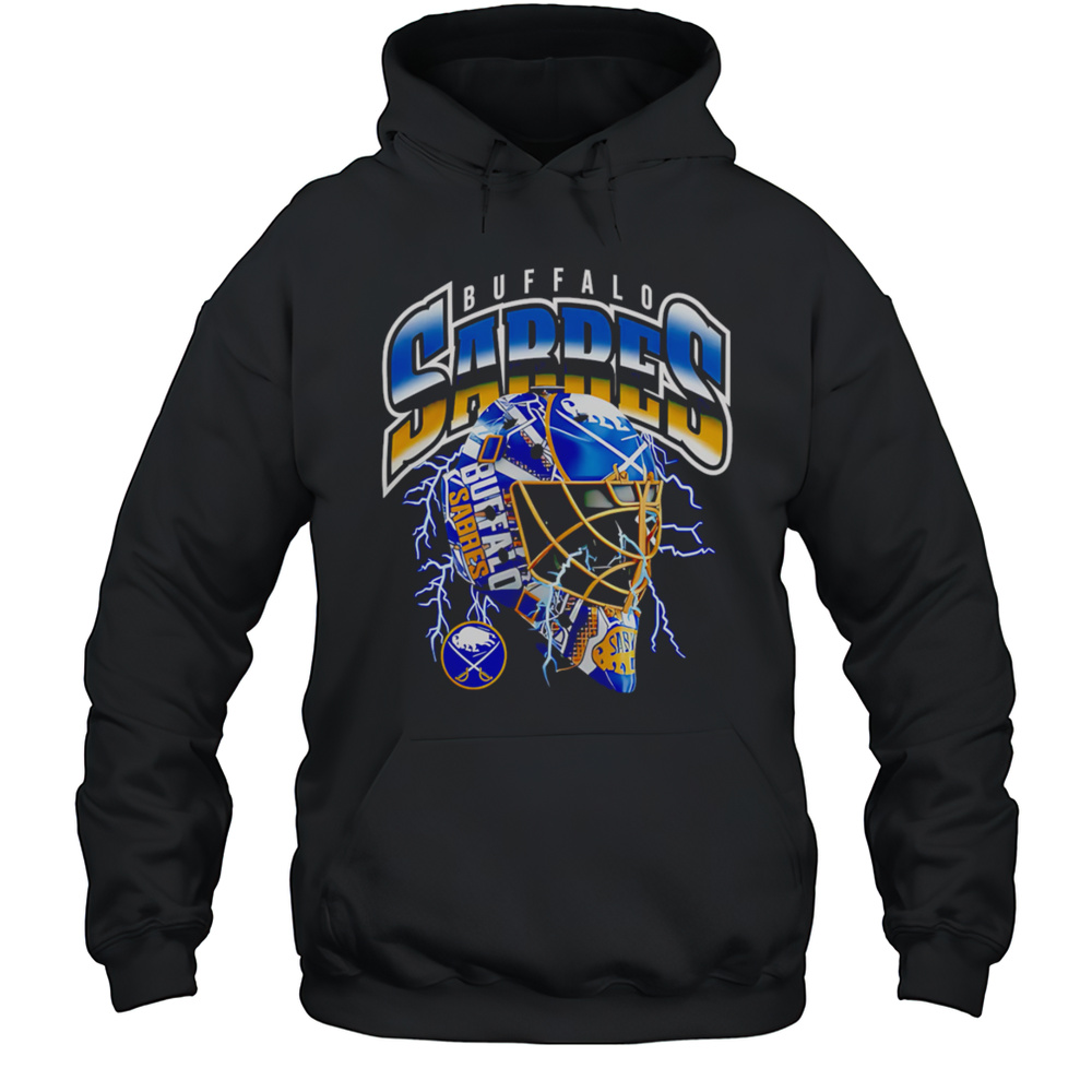 Buffalo Sabres Crease Lightning Helmet Shirt Unisex Hoodie