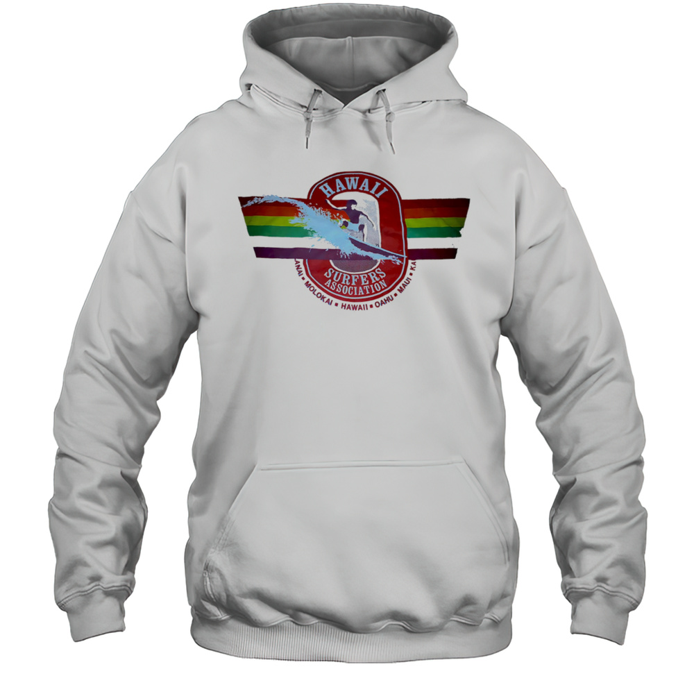 Hawaii Surfers E Associations Logo Vintage Shirt Unisex Hoodie
