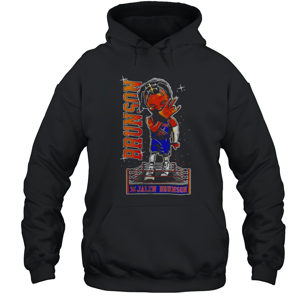 Jalen Brunson WWE Cartoon Shirt Unisex Hoodie