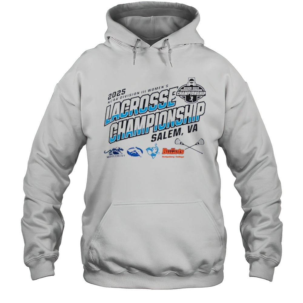 Middlebury Colby Mules Tufts University Gettysburg NCAA DIII Womens Lacrosse Championship 2025 Shirt Unisex Hoodie