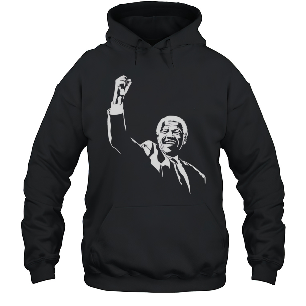 Nelson Mandela Raise Hand Shirt Unisex Hoodie