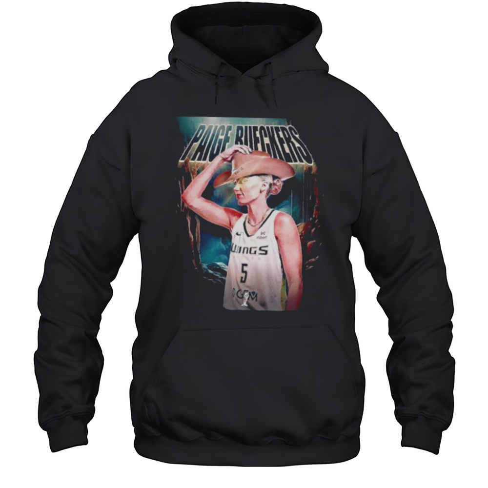 Paige Bueckers Dallas Wings WNBA Cowboy Hat Shirt Unisex Hoodie