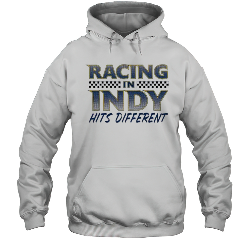 Racing In Indy Hits Different Indiana Pacers Basketball Shirt Unisex Hoodie