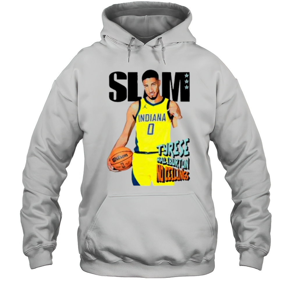 Slam Tyrese Haliburton No Ceilings Indiana Pacers Shirt Unisex Hoodie