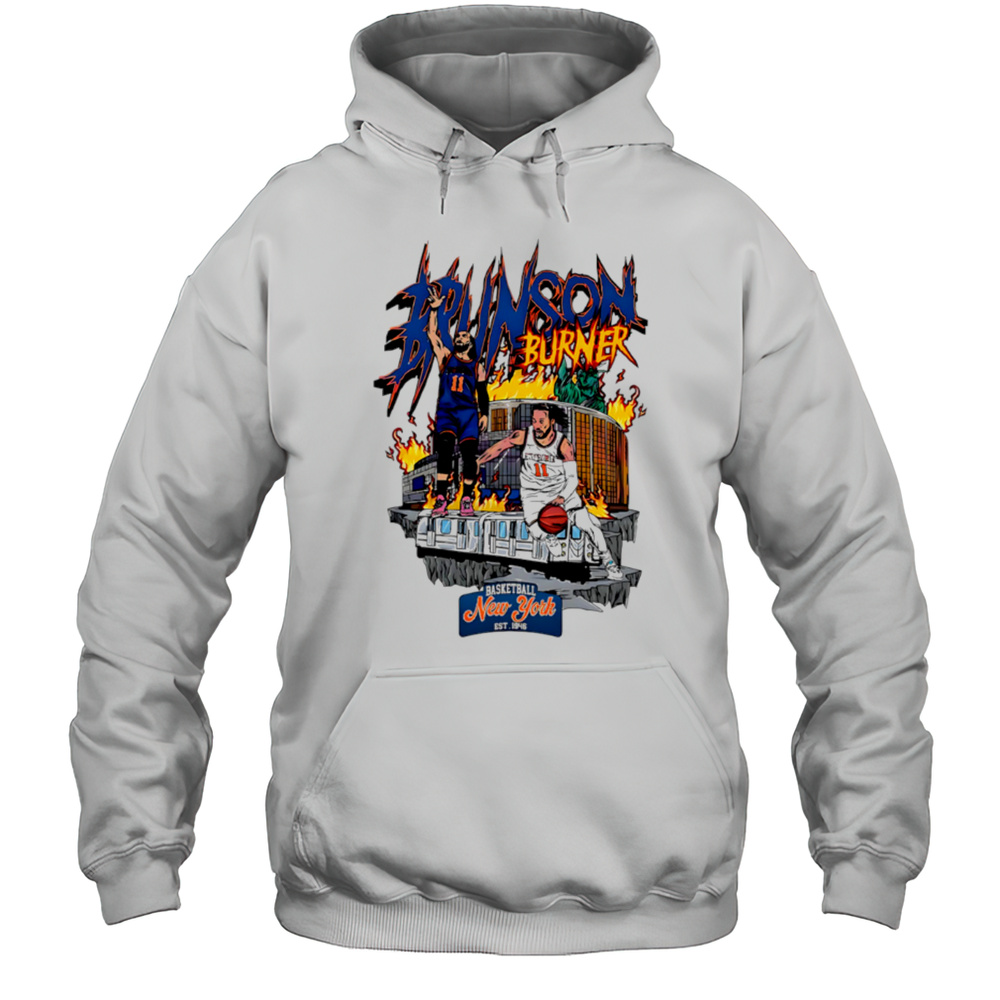Vintage 90s Jalen Brunson New York Basketball Shirt Unisex Hoodie