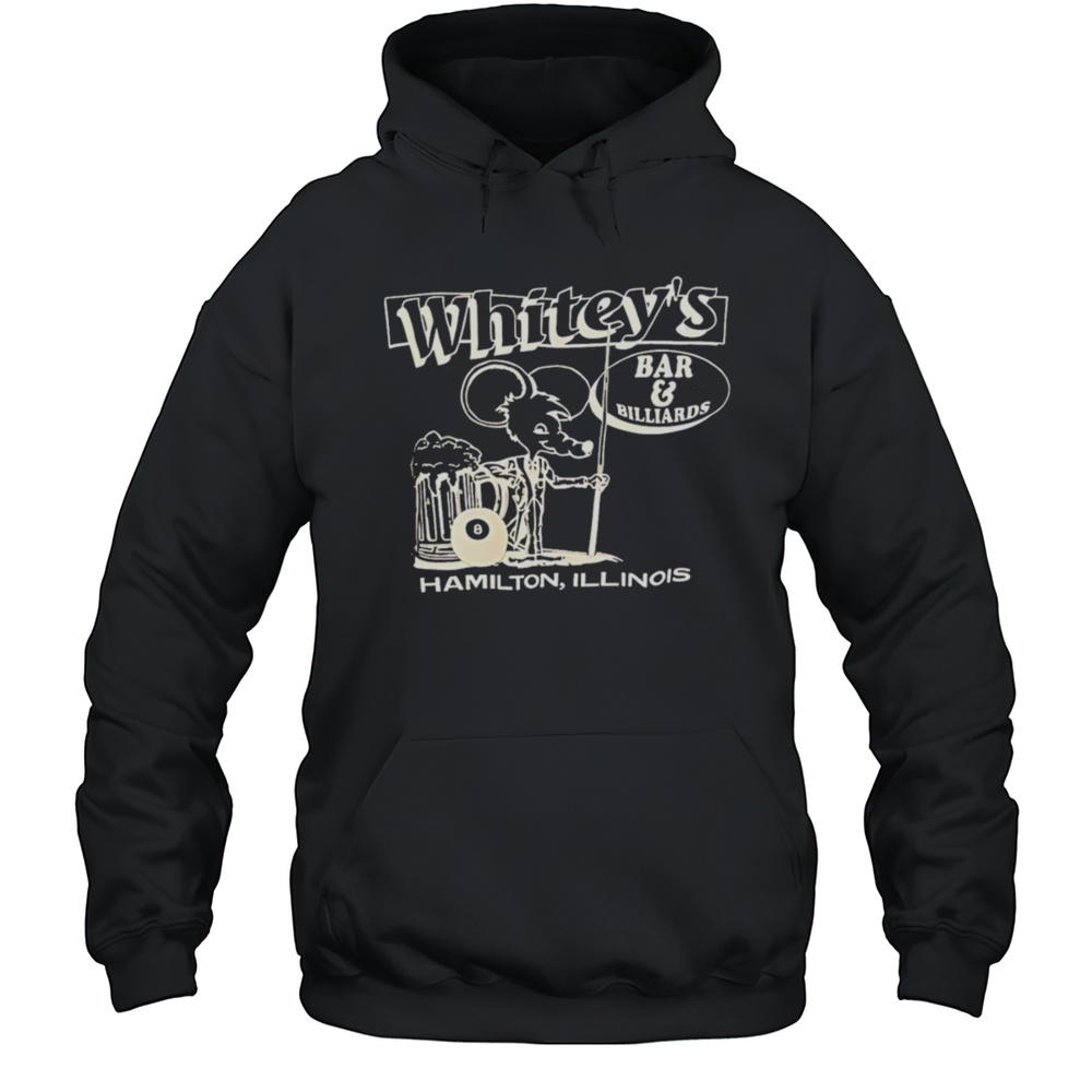 Whiteys Bar Billiards Hamilton Illinois Shirt Unisex Hoodie