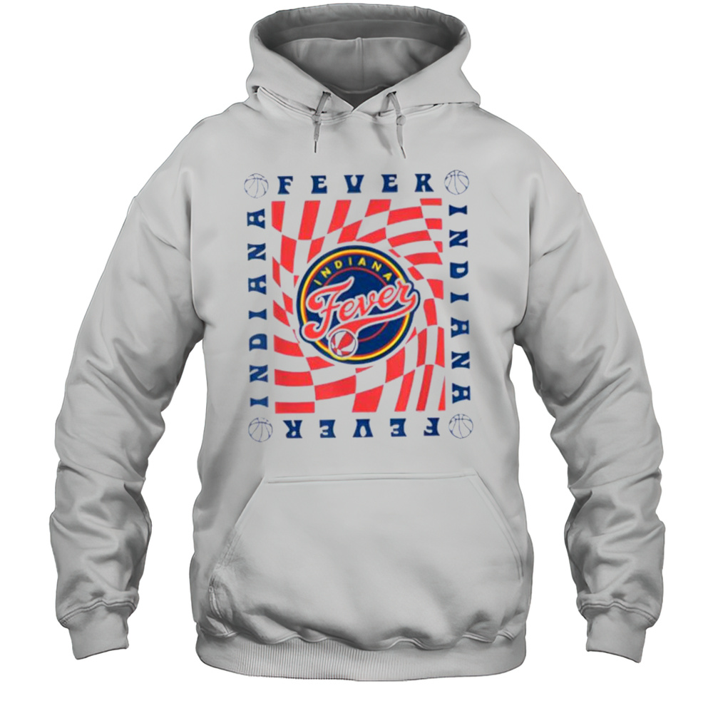 WNBA Indiana Fever Retro Wavy Checkerboard Shirt Unisex Hoodie