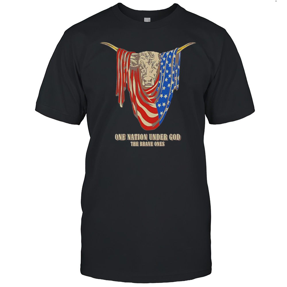 American Longhorn One Nation Under God Shirt