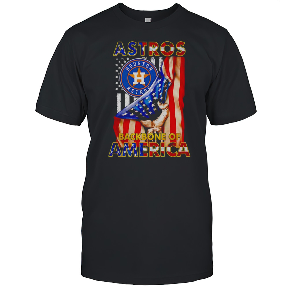 Astros Backbone Of America Flag Shirt